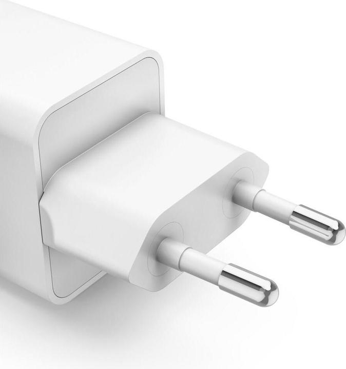 Produktbild Hama Schnellladegerät, GaN, 2x USB-C, Super-Mini-Ladegerät, PD, 40 W, Weiss (40 W, 2 Ports)