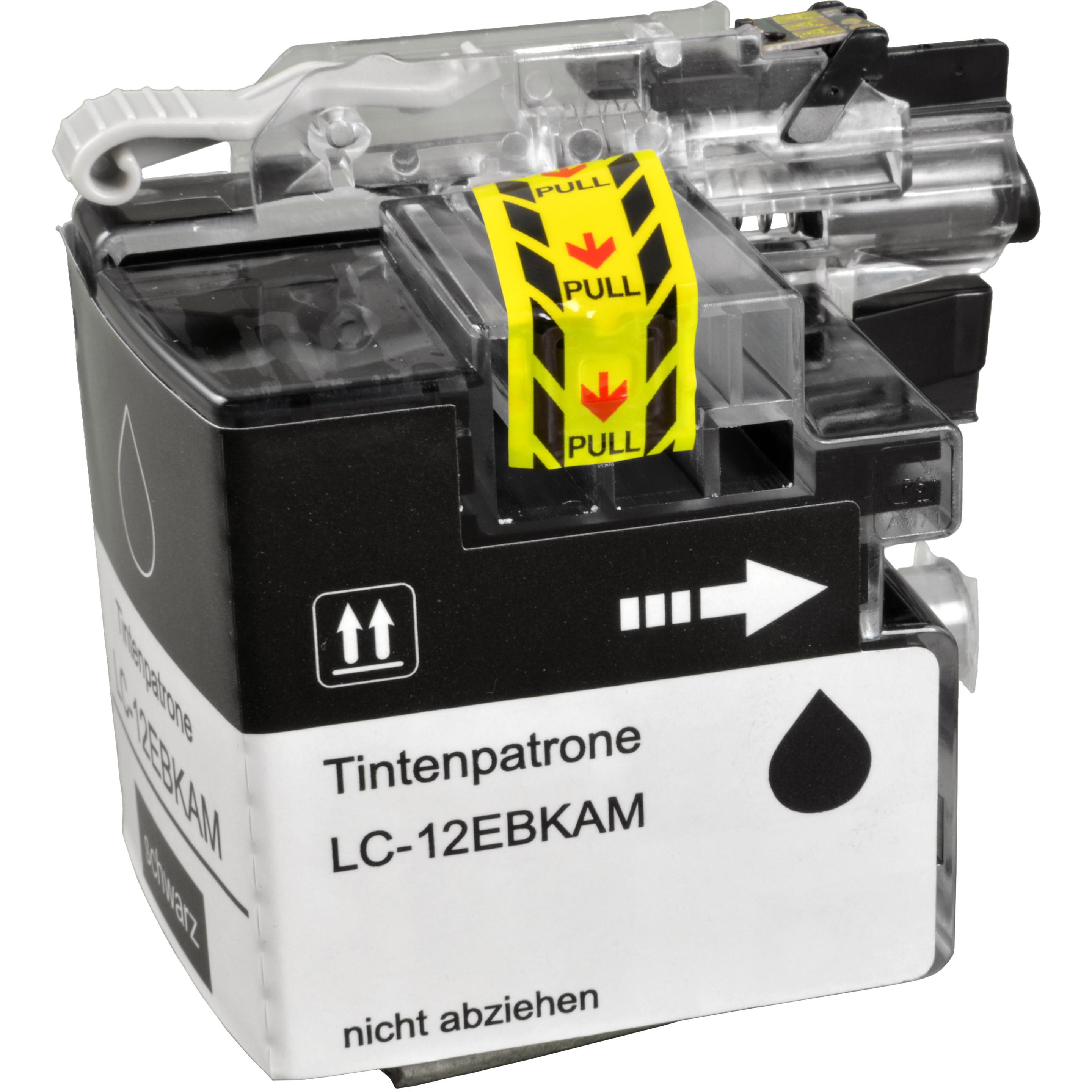 Thumbnail - Ampertec, Druckerpatrone, Tinte kompatibel mit Brother LC-12EBK schwarz (BK)