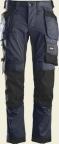 Actual product image Snickers Workwear stretch buks med hylsterlommer, 6241, navy, str. 52 (52)