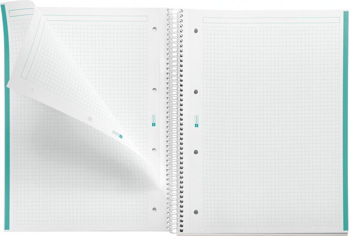 Actual product image Miquelrius Notizbuch A4 80 SQU.90G PP EMOTIONS TURQ (A4, Checked, Hardcover)