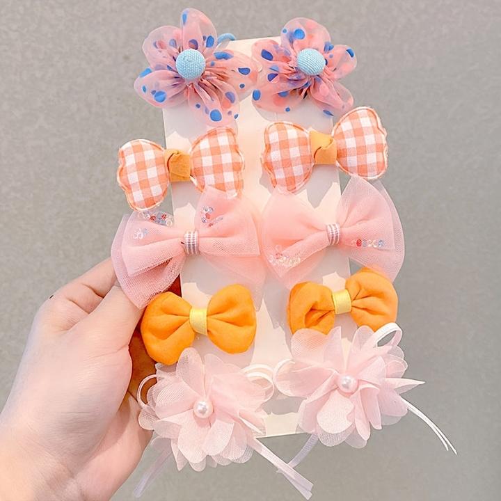 Produktbild Activity Board 10 Stück entzückende Blumen-Haarspangen, Haarschmuck für Mädchen, 10 Stück Mädchen-Haargummis mit