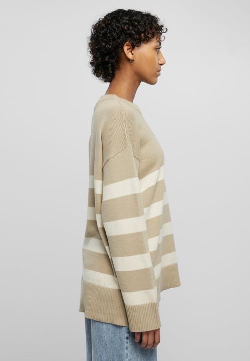 Actual product image Urban Classics Ladies Striped Knit Crew Sweater (S)