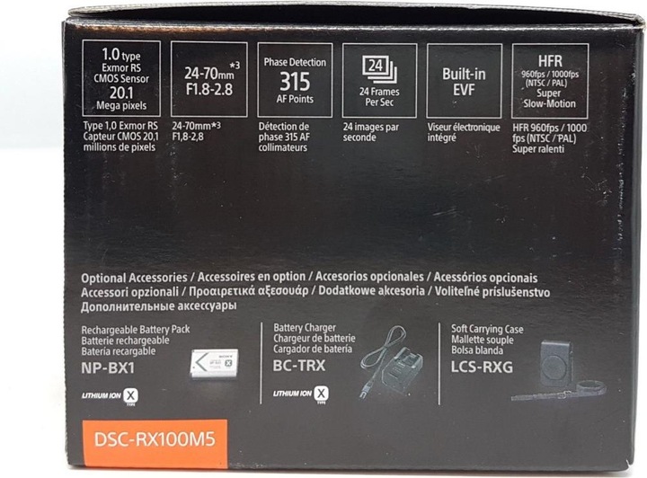 Immagine prodotto Sony Cyber-shot DSC RX100 V (24 - 70 mm, 20.10 Mpx, 1")