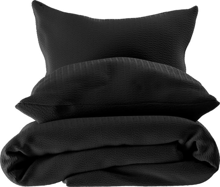 Produktbild Lotus Bettwaren Bettwäsche Satin Seersucker uni (Duvetbezug, 200 x 210 cm)