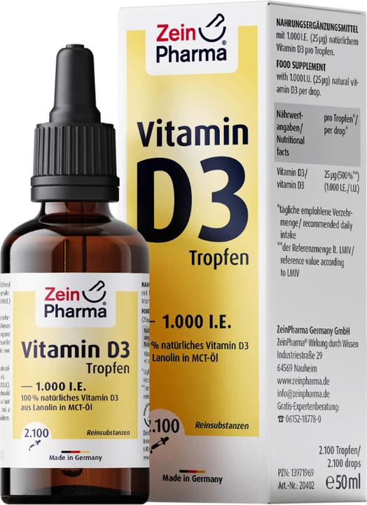 Produktbild Zein Pharma Vitamin D3 Drop (1 Stk., Tropfen)