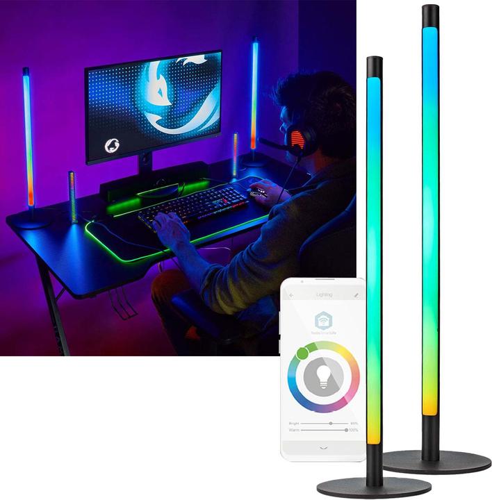 Actual product image Nedis SmartLife Mood Light | Wi-Fi | Tube | 600 lm | RGBIC / Warm to Cool White | 2700 - 6500 (600 lm)