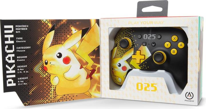 Produktbild PowerA Enhanced Wireless Switch Controller - Pikachu 025 (Switch Lite, Switch)