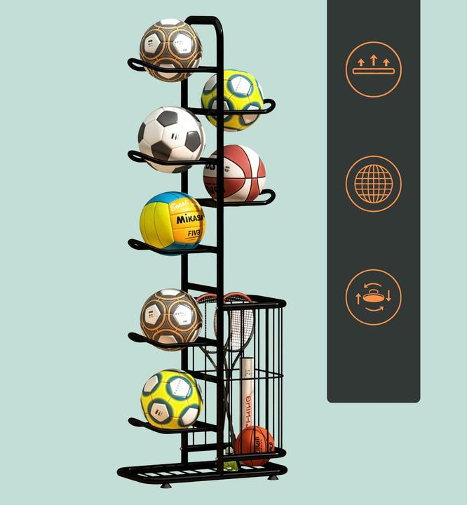 Actual product image Relaxdays ball rack