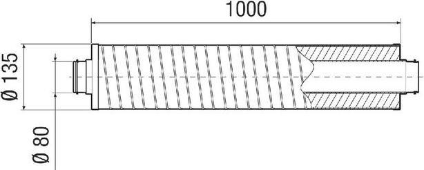 Actual product image Maico Pipe silencer
