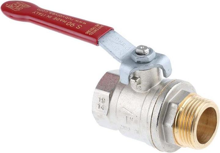 Productafbeelding RS PRO Kogelkraan met hendel 1in M-F
