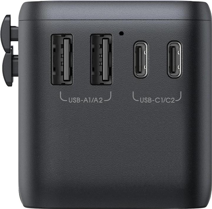 Actual product image Joyroom 65W GaN Universal Travel Adapter 3 USB-C & 2 USB-A