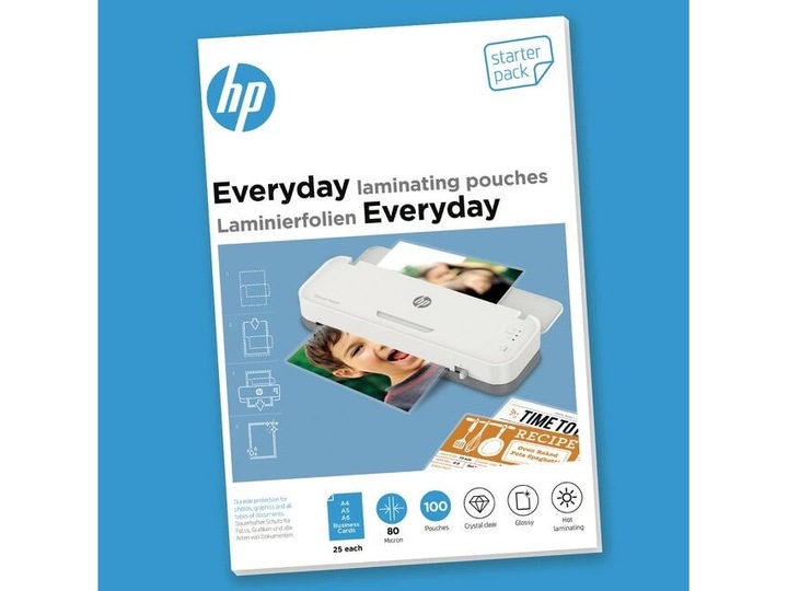 Actual product image HP Everyday StarterSet (Visiting card, A6, A4, A5, 100 Piece, 80 µm)
