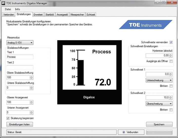 Actual product image TDE Instruments Digalox DPM72-PP Graphic DI