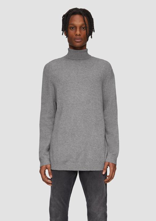 Produktbild S.Oliver Strickpullover Slim-Fit-Pullover mit Rollkragen (XXL)