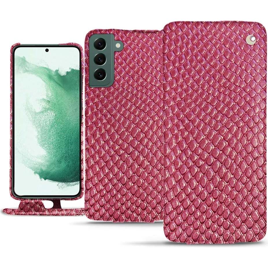 Noreve Lederschutzhülle vertikal (Samsung Galaxy S22+ 5G), Smartphone Hülle, Rosa