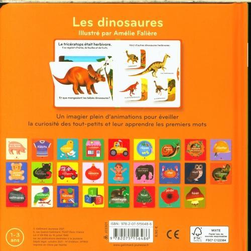 Image du produit Les dinosaures : mon imagier animé (Français, Falière Amélie, 2022)