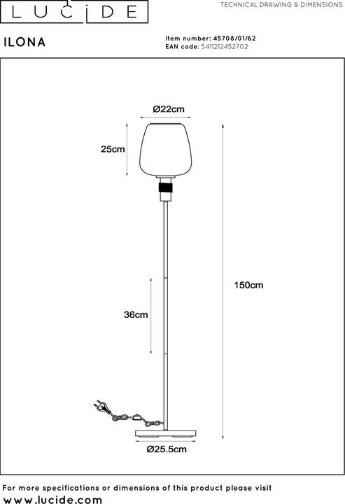 Produktbild Lucide Ilona (E27)