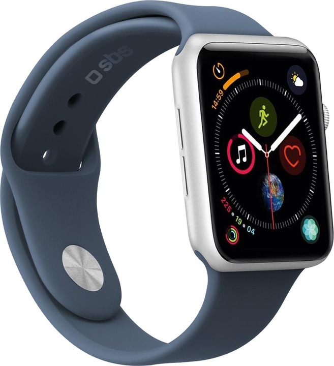 Image du produit SBS Bracelet taille M/L pour Apple Watch Series 3/4/5/6/7/SE 44mm bleu (44 mm, Silicone, Apple Watch Series 3, Apple Watch SE, Apple Watch Series 4, Apple Watch Series 5, Apple Watch Series 6, Apple Watch Series 7)