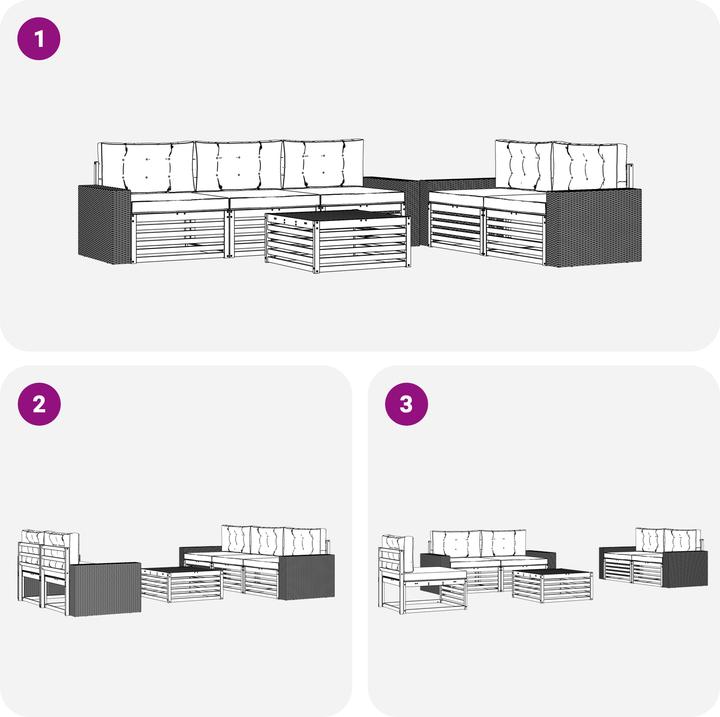Immagine prodotto vidaXL Outdoor-Sofa