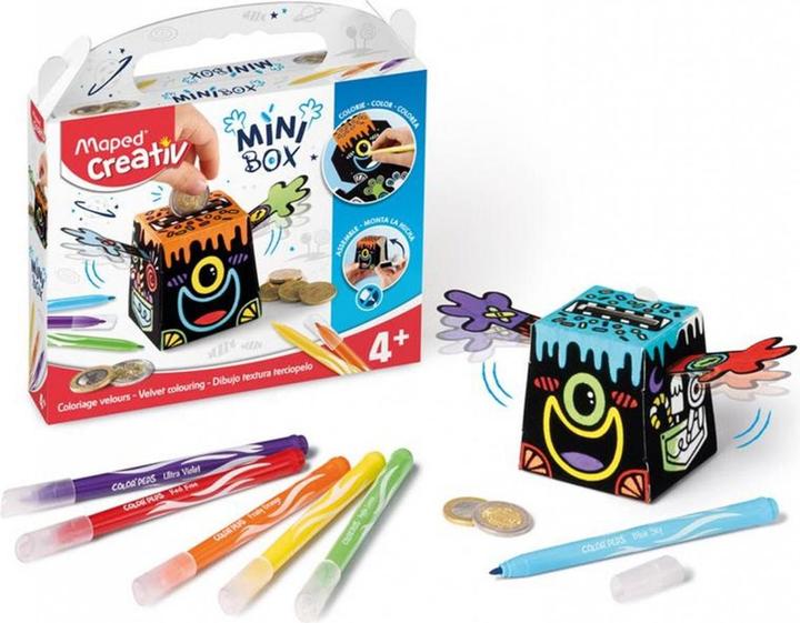 Maped Bastelset Mini Box Spardose 7-teilig (3 x 20 x 20 cm)