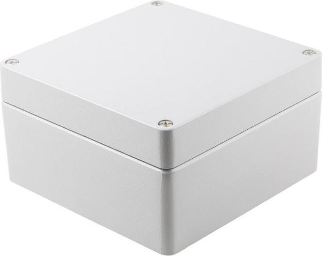 Produktbild RS PRO Aluminium Enclosure, Grey, 180x180x100mm (Gehäuse)