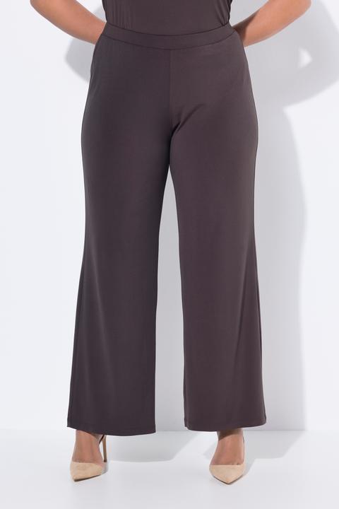 Immagine prodotto Ulla Popken Pantaloni in jersey dal taglio della gamba ampio con cintura elastica, fino alla taglia 72/74 (62, 64)