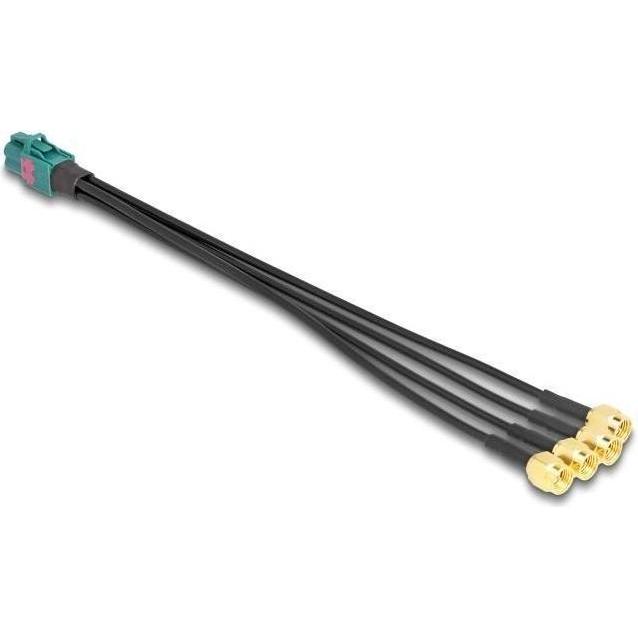 Delock Kabel Mini FAKRA Z Buchse quad zu 4 x SMA Stecker (Antennenkabel), Antennenkabel