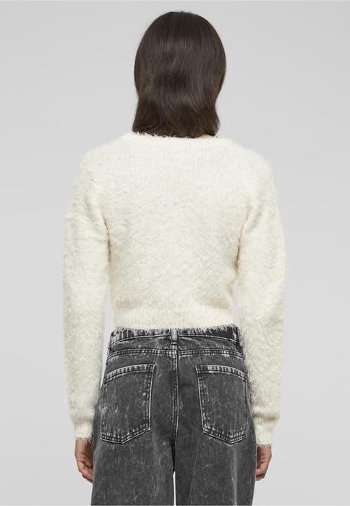 Produktbild Urban Classics Ladies Tied Cropped Feather Cardigan (L)