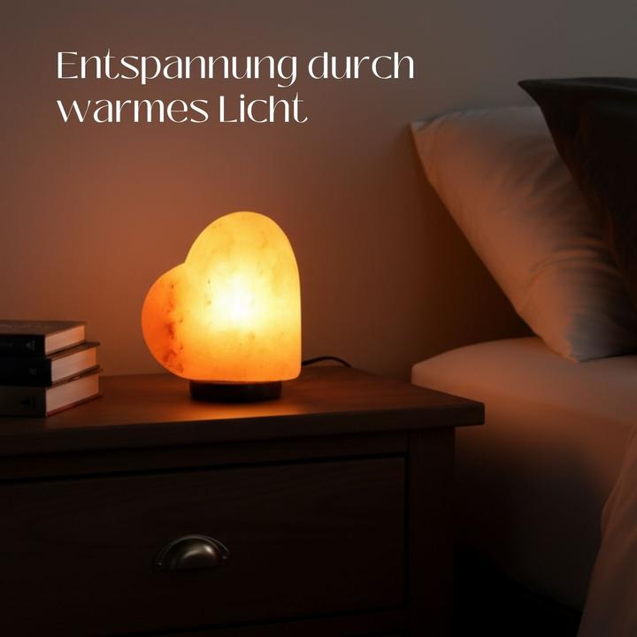 Produktbild Hermex Himalya-Salzlampe Salzkristalllampe Kristallsalzleuchte Dekotischlampe (E14)