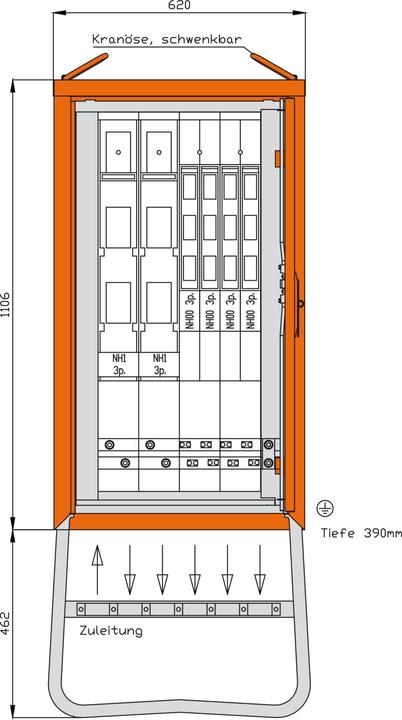Productafbeelding Walther Werke WAL WGV0072 Groepsverdeler 173 kVA (CEE)