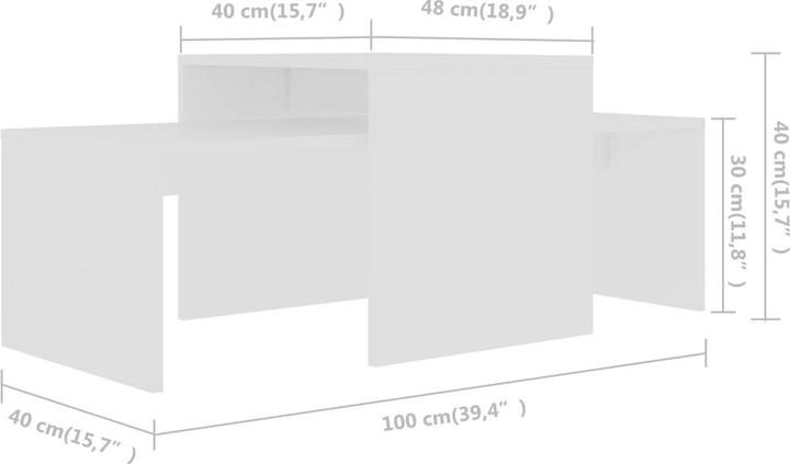 Image du produit vidaXL Couchtisch