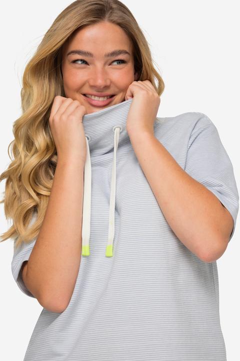 Immagine prodotto Laurasøn Sweatshirt, oversized, Ringel, Stehkragen, OEKO-TEX (M)