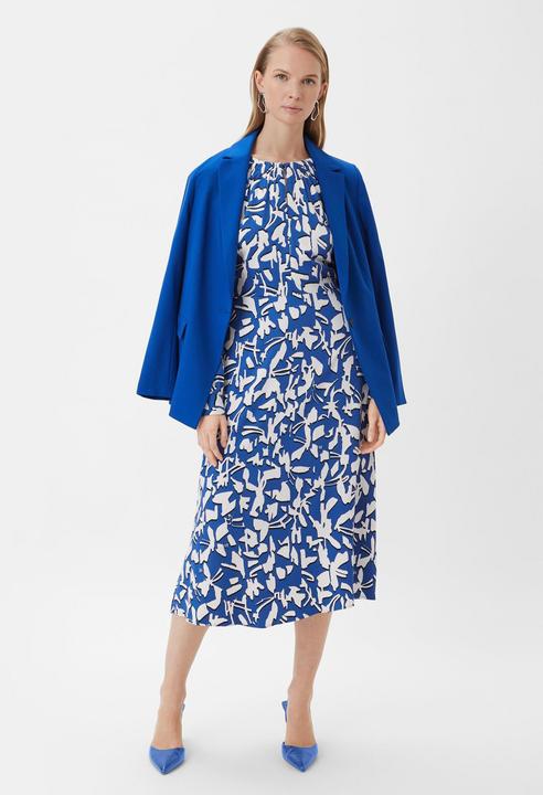 Produktbild Comma Kleid Fliessendes Maxikleid mit All-over-Print (40)