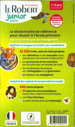 Actual product image Le Robert junior : le dictionnaire des 7-11 ans, CE, CM, 6e (French, Collectif, 2024)