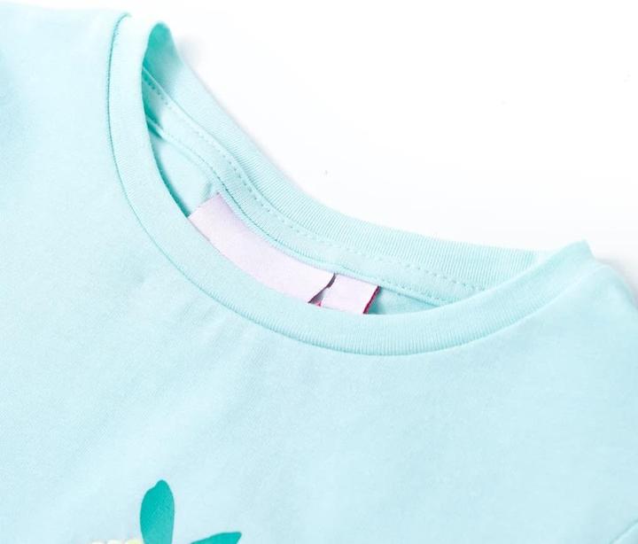 Immagine prodotto vidaXL T-shirt da bambino azzurro 128,Materiale: 95 % cotone. 5 (128)