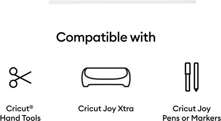 Produktbild Cricut Vinylfolie Joy Xtra Smart ablös. 24 x 33 cm, 3 Stück, Weiss