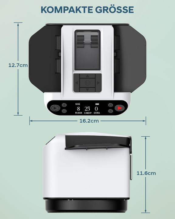 Image du produit Oblitzon Automatischer Kartenmischer mit Verteiler, für 12 Decks
