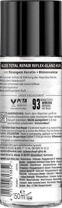 Produktbild Gliss Reflex-Glanz-Kur Total Repair 150 ml (150 ml)