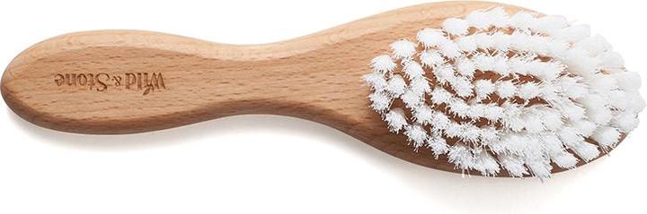 Actual product image Wild & Stone vegan baby organic nylon hairbrush beech wood