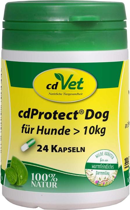 Produktbild cdVet Hunde-Nahrungsergänzung cdProtect Dog, > 10 kg, 24 Kapseln (Adult, 24 Stk., 150 g)