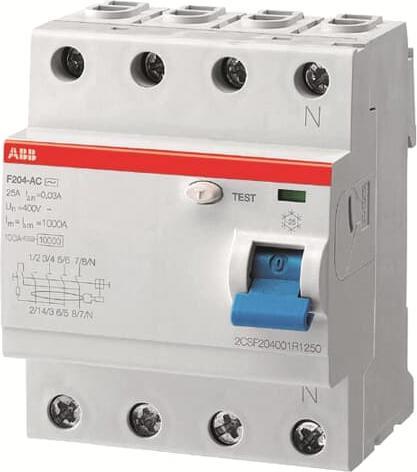 Actual product image ABB F204A-80/0,5 RCD circuit breaker 80A