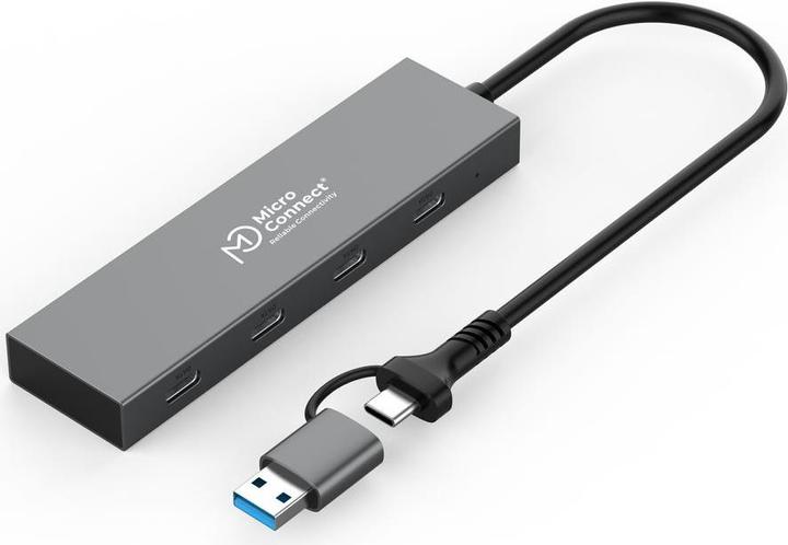 MicroConnect USB 3.2 GEN1 Dual Port (USB-C, 4 ports)
