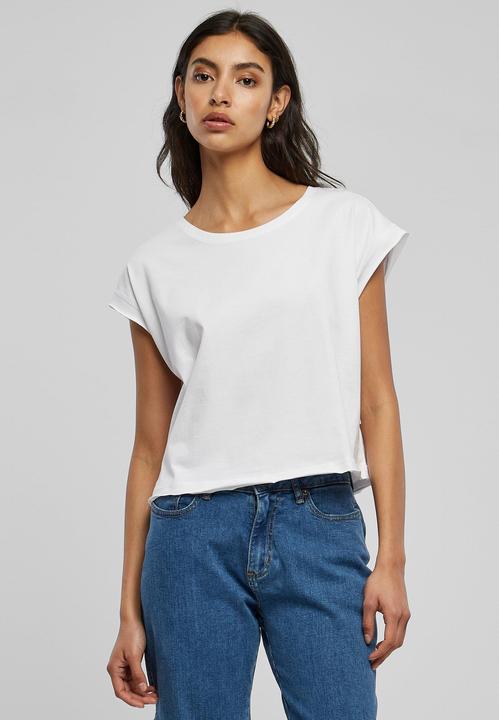 Produktbild Urban Classics Ladies Organic Open Edge Tee - 126809 (4XL)