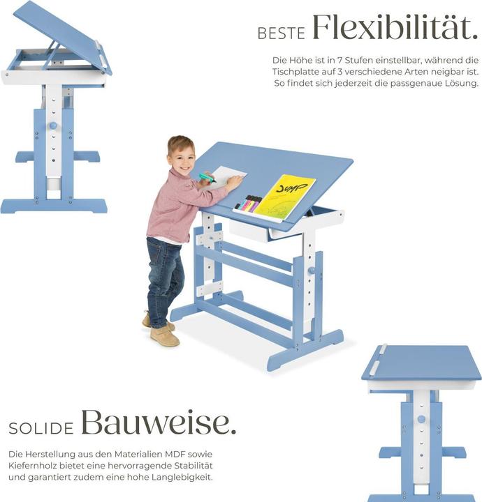 Produktbild tectake Schreibtisch (109 x 55 x 94 cm)