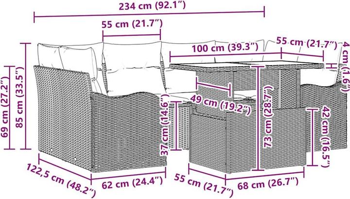 Produktbild vidaXL Sofia