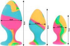 Actual product image Intense Silicone Plug Set Multicolored
