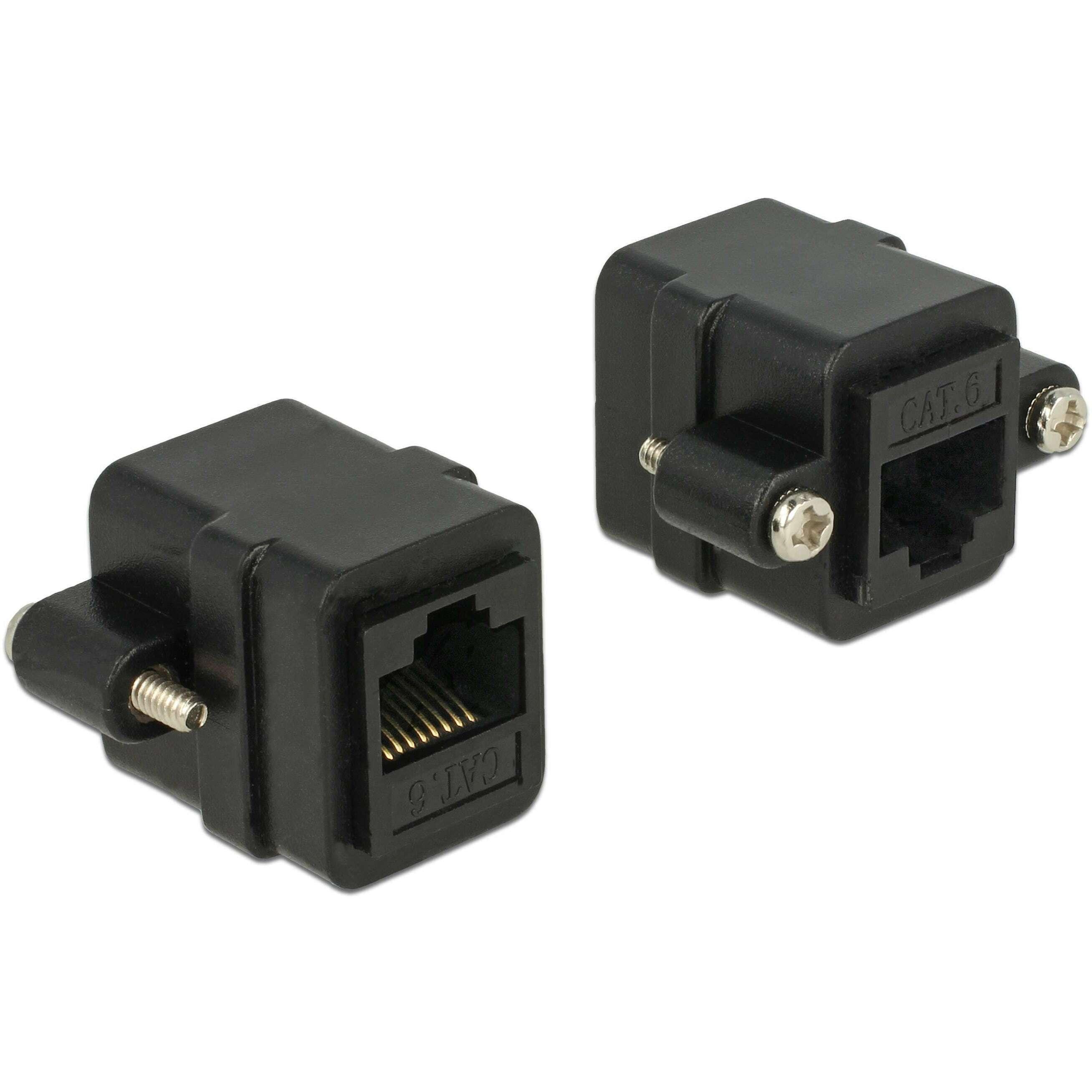 Delock Oro/Nero Adattatore Rj-45 Per L'installazione (Accoppiamento Di Rete), Accessori Di Rete