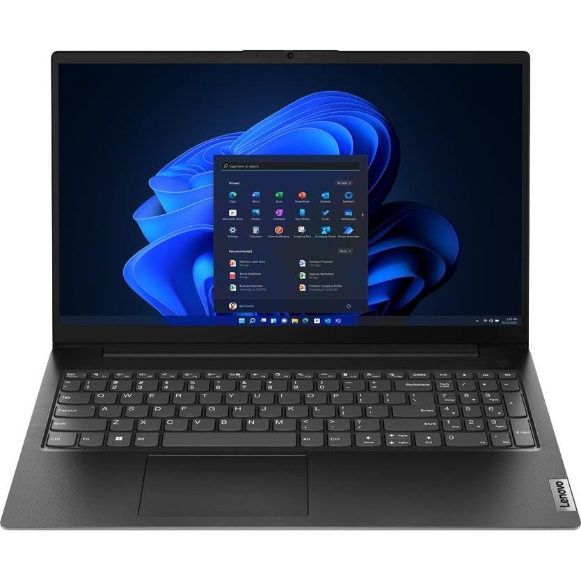Lenovo V15 Gen 4 (15.60", AMD Athlon Silver 7120U, 8 GB, 256.00 GB, DE), Notebook, Schwarz