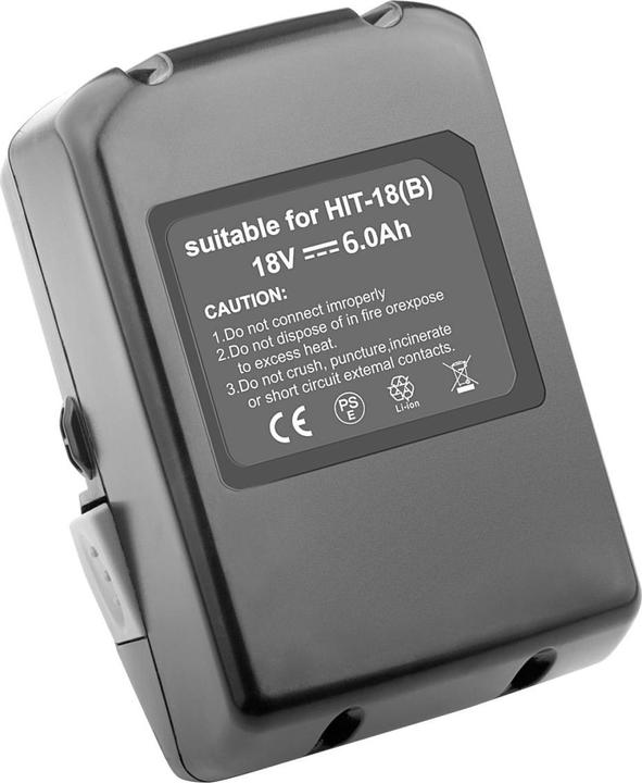 Actual product image Acconic Battery f. Hitachi BSL1830, BSL1840, BSL1815X, DH18DSL 18V (18 V)