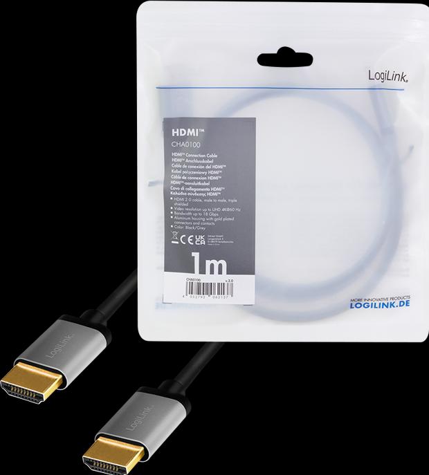 Produktbild LogiLink HDMI (Typ A) — HDMI (Typ A) (1 m, HDMI, 2.0)